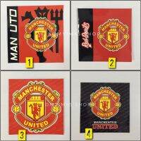 (1 แผ่น)สติกเกอร์สูญกาศ ติดแผ่นป้ายภาษี พรบ. รถยนต์ #Man Utd.