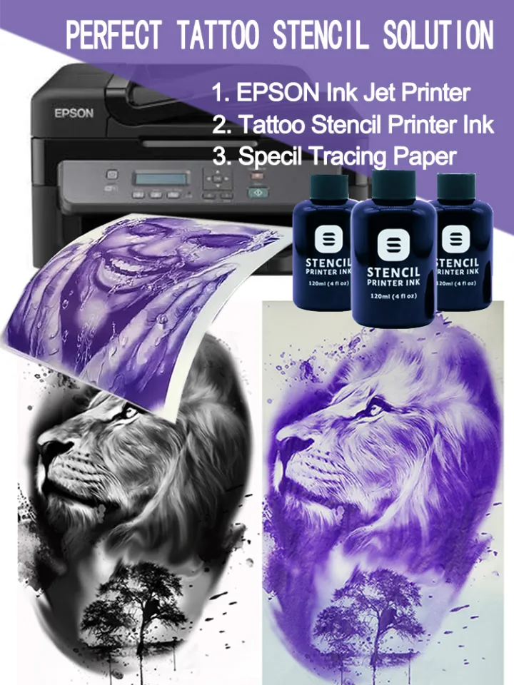 Buy Tattoo Stencil Printer Ink For Inkjet Printer( 10 Piece