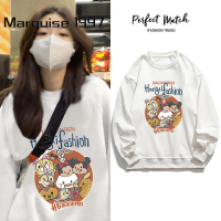 Marquise1997 เสื้อฮู้ด เสื้อแขนยาวอบอุ่น หลวมและสบาย ทันสมัย ทันสมัย เท่ ทันสมัย WWY2391BD2 38Z230919