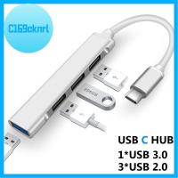 C169CKNRL อะลูมินัมอัลลอยอะแดปเตอร์ OTG พอร์ต USB-C 4พอร์ตตัวขยาย USB ด็อค USB USB 3.0ฮับ USB USB ฮับตัวแยก Type-C