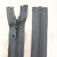 ✎✘ 2pcs 5 25-70cm Gray detachable resin zipper opening opening automatic ecological locking plastic zipper for sewing suit