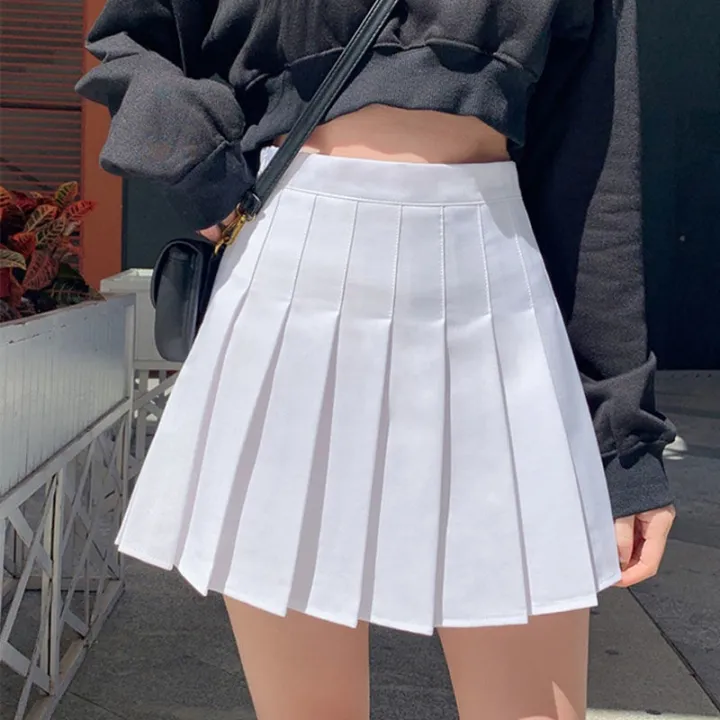 [Pleated skirt] Espesyal na alok na istilo ng campus babaeng baywang A ...