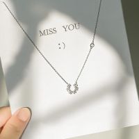 Fashion necklace สร้อยคอเงินแท้925 เวอร์ชั่นเกาหลีแฟชั่น Style รูปแบบใหม่ (สินค้าพร้อมจัดส่ง)