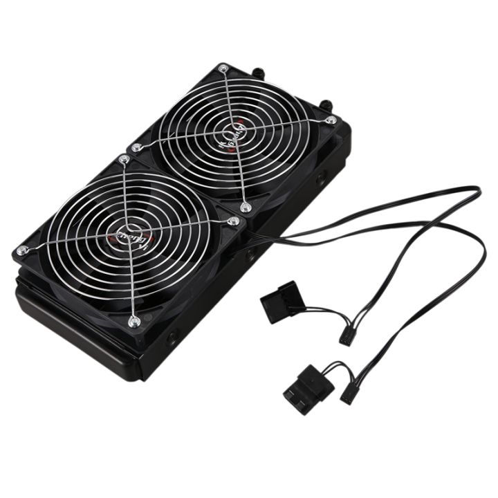 aluminum-240mm-10-pipe-water-cooling-cooled-row-heat-exchanger-radiator-with-fan-for-cpu-pc-water-cooling-system