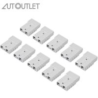 (Cutting-edge) AUTOUTLET 10ชิ้นสำหรับขั้วต่อปลั๊กแบบ Anderson 50A 600V 6 12AWG เครื่องมือไฟฟ้า Ac/dc สำหรับขั้วต่อปลั๊กแบบ Anderson