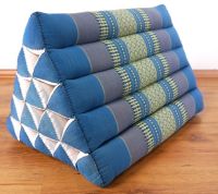 หมอนสามเหลี่ยม หมอนอิง หมอนขิตโบราณ 15 ช่อง. ลายไทย Thai Pillow Kapok Triangle Cushion Cotton100%