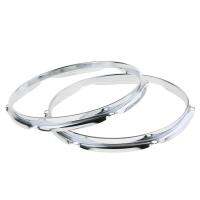 CCGenius 2ชิ้น Metal Tom Drum Set Hoop Ring Rim Die Cast Hoops