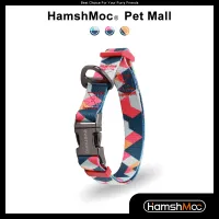 HamshMoc Heavy Duty Puppy Dog Collar with Metal Buckle Adjustable Pet Collar for Small Medium Large Dogs Collars with Floral Pattern 2