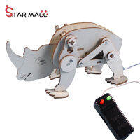 【Hot sale】Star Mall Wooden Creative Remote Control Animal Material Kit Technology Small Invention Puzzle Electric Assembling Toy Educational Props