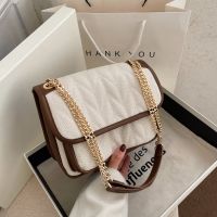 Small sweet wind chain lady bag 2022 new underarm bag fashion flip inclined shoulder bag single shoulder bag sprin