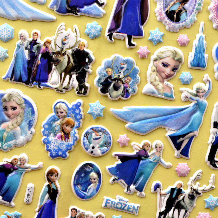 1pcs Frozen Stickers Aisha Princess Aisha Threedimensional Bubble