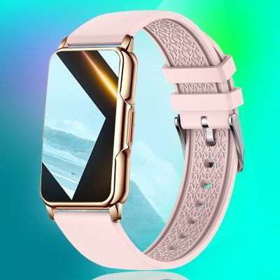 ZZOOI Ladies Smart Watch Fashion Lovely Women Watches Heart Rate Monitoring Call Reminder Smart Band for Android Xiaomi Huawei Phone