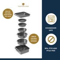 MasterClass Smart Space Non Stick Stackable Bakeware Set (7 Pcs) ภาชนะสำหรับทำขนม