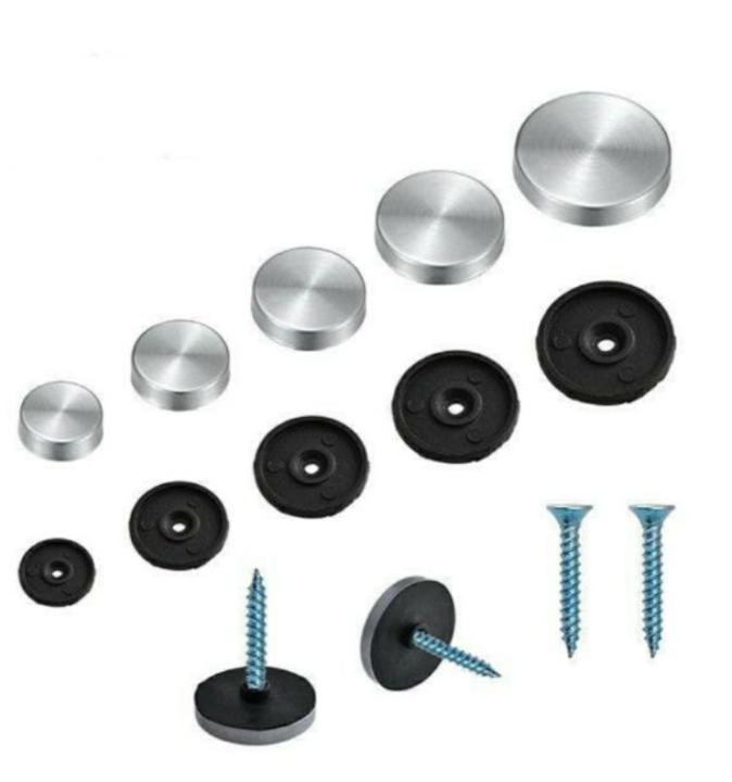 Stainless Steel Button Screw Decorative Mirror Screw Head Cover Cap