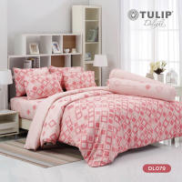 TULIP ชุดเครื่องนอน ผ้าปูที่นอน ผ้าห่มนวม รุ่นTULIP Delight พิมพ์ลาย DL079 ลายเรขาคณิต โทนสีสดใส ในสไตล์ที่เป็นคุณ