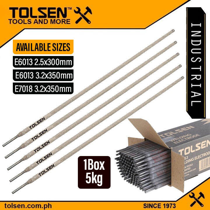 Tolsen 1 BOX Welding Rod Electrode (E6013 2.5x300mm 3.2x350mm E7018