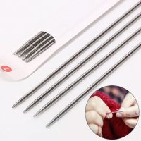 ☞ 4Pcs 25cm Stainless Steel Knitting Needles Yarn Crochet Stitch All For Knitting And Sewing for Sweater Tool Supplies