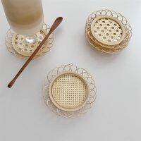 【CC】 1PC Hollow Cup Coaster Placemat Holder Dessert Plate Room Desktop Decoration