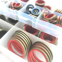 ☊✆ 245/100pcs High Press Hydralic Rubber Oil Pipe Seal Gasket NBR Metal Seal Ring Assortment Kits Oil Pipe Seal Ring Rubber Gasket