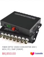 FIBER OPTIC VIDEO CONVERTER 4iN1 / 8CH / FC / 2MP [1080P]