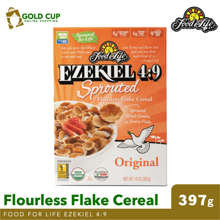 Food For Life Ezekiel 4:9 Sprouted Flourless Flake Cereal Original 397g ...