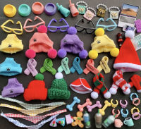 Pets Accessories lot (Random 12 PCS) Laptop Hat Glasses Clothes Collar and Drink Fit Pet Cat and Dog Collie Shorthair Cat Puppy