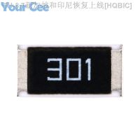 【hot】☞☸❆ 50 pcs 2512 Chip Resistor 1W 300 ohm 300R SMD Resistance 301 5