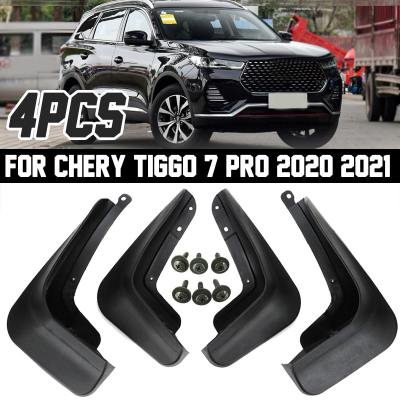 4Pcs Mudguards ด้านหน้าด้านหลัง Fender Mud Flaps Guard Splash Flap Mudguard รถอุปกรณ์เสริมสำหรับ Chery Tiggo 7 Pro 2021 2020