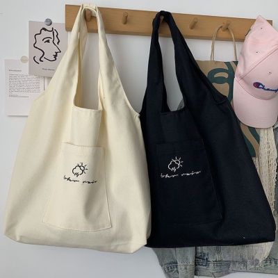 ▧ New Canvas Bag Female Student Large Capacity Shoulder Bag Handbag