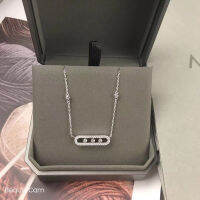 925 sterling silver ladies necklace full of diamonds European and American fashion ladies exquisite necklace