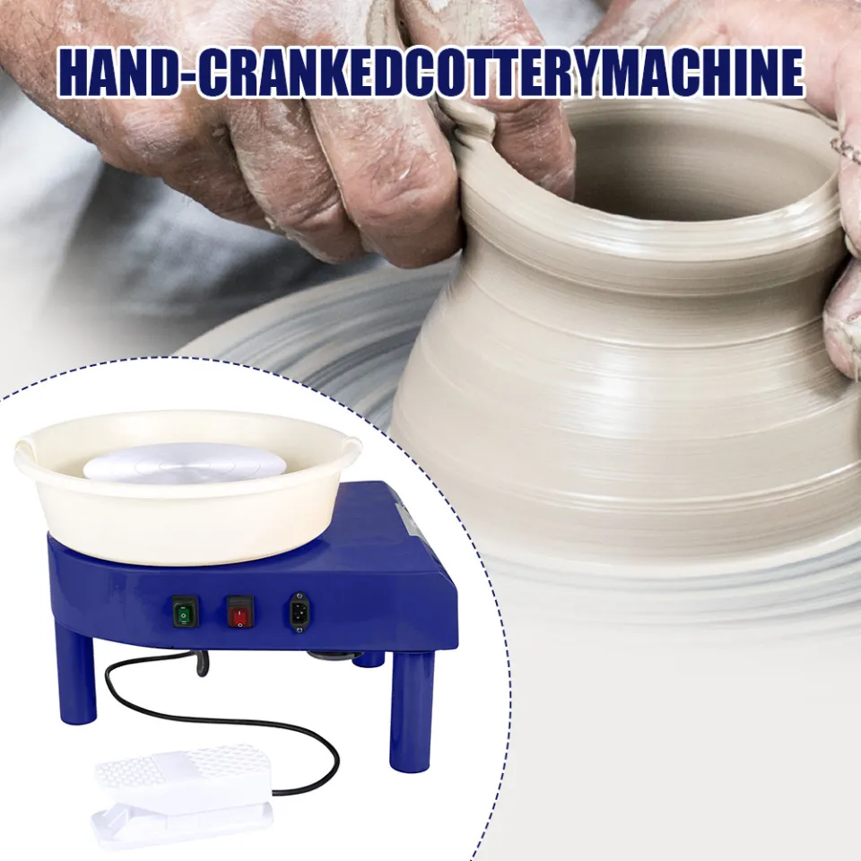 Tech-L Pottery Wheel 350W 25cm Pottery Forming Machine Art Craft DIY Clay  Tool Electric Ceramics Wheel with Pedal for Ceramic Work Ceramics Clay