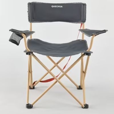 🔥ของดี🔥QUECHUA เก้าอี้แคมป์ปิ้ง พับขนาดใหญ่ DECATHLON น้ำหนักสูงสุดที่รับได้ 150 กก.