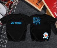 เสื้อยืดเล่นปิงปองแห้งเร็วและระบายอากาศได้ดี Yonex2023ฤดูร้อนใหม่สำหรับทั้งหญิงและชายวิ่งบาสเก็ตบอลฝึกซ้อมเสื้อแชมป์เปี้ยนชิพซึมซับเหงื่อ