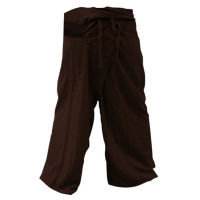 Fisherman Pant กางเกงเลย์สีเลือดนก ผ้าฝ้าย Cotton เป็นกางเกงลำลอง สวมใส่สบาย เก็บปลายทาง