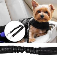 Dog Seat Belt Car Seatbelt For Small Big Dogs Adjustable Durable Nylon Reflective Elastic Leash Puppy Yorkshire Travel Supplies Leashes