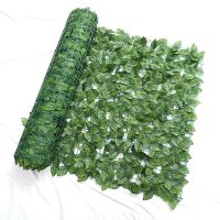 Artificial Plant Fence Ivy Hedge Green Leaf Fence Panels rivacy Fence Screen for Home Garden Yard Decoration Outdoor Wall Decor Traps  Drains
