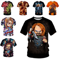 Summer Chucky Hot Sale Trend Casual 3D T Shirt Mens Round Neck Hip Hop Style Short Sleeve Top T-Shirt {in store}