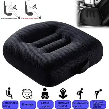 Car Booster Seat Cushion Raise The Height for Short People Driving Hip  (Tailbone) and Lower Cack Fatigue Relief Suitable for Trucks, Cars, SUVs