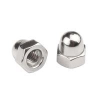 1/50pcs M3 M4 M5 M6 M8 M10 M12 M14 M16 304 A2-70 Stainless Steel Hex Hexagon Acorn Nut Cap Decorative Cover Semicircle Dome Nuts