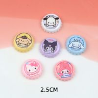 SHINTHLY Kuromi Cinnamoroll Aksesoris Resin เรซิ่น Cinnamoroll Kuromi ฝาขวดไวน์ตกแต่งน่ารัก Diy กิ๊ฟหนีบผม Goo วัสดุบัตรเครื่องประดับอัญมณี