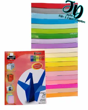 Wizard Assorted Premium Colored Paper 250 Sheets Stationery School Supplies