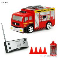 ❏☊ Eborui-mini carro 4 canais carrinho com escada para motor de incêndio brinquedo crianças caixa extintor barreiras