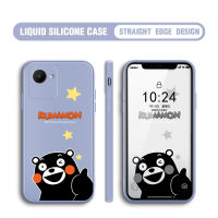 เคสม็อบขนาดเล็กสำหรับ Realme C30S การ์ตูนญี่ปุ่นเคสโทรศัพท์ตัวการ์ตูนคุมะมงของเหลวทรงสี่เหลี่ยมดั้งเดิมปลอกซิลิโคนเคสป้องกันทนแรงกระแทกกล้องคลุมทั้งหมด