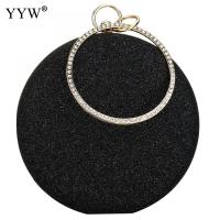 Sequined Clutch Rose Gold Gillter Handbag Wedding Evening Women Clutch Round Bag round Purses And Handbags Party Shoulder Bags