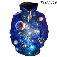 New Streetwear Fashion Starry Sky 3D Printed Hoodies Sweatshirts Men Women Children Pullover Long Sleeve Boy Girl Kids Jacket