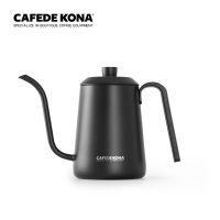 CAFEDE KONA Black kettle กาต้มน้ำคอห่าน กาสำหรับดริปกาแฟสแตนเลส ขนาด 600ml สีดำ