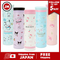 Sanrio กระบอกน้ำ460มล. Hello Kitty Kuromi Cinnamoroll ขวดรักษาความอบอุ่นลายเมโลดี้ของฉันเก็บความเย็นน่ารักขวดของขวัญสแตนเลสสินค้าจากญี่ปุ่น