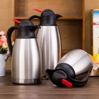 ☃﹍ Hot Sale Home Thermo Jug Business Heat Kettle Office Coffee Tea Dinning RoomVacuum Insulated Pot Stainless Steel Thermos Flasks