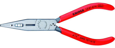 Knipex 13 01 614 SBA, 6 1/4-Inch Electricians 4-In-1 Pliers