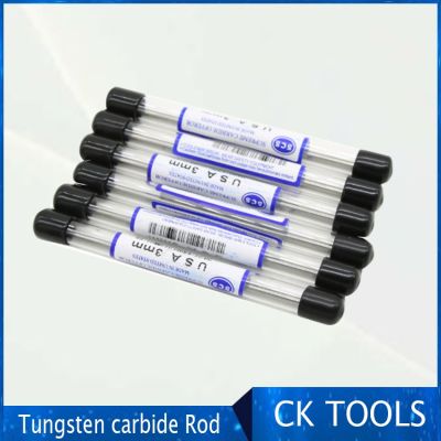 10pcs 2mm to 7mm X100 length Tungsten W Metal tungsten Rod Hardness Tensile Without coolant holes Tungsten Solid Carbide Bar